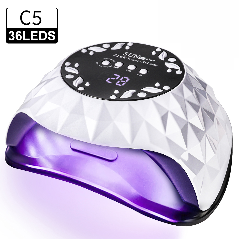 Nail Lamp, Nail Lamp Nail Dryer For All Gel Polish Fast Curing With 4 Timers Removable Base Large Space Automatic Nails Equipment 9