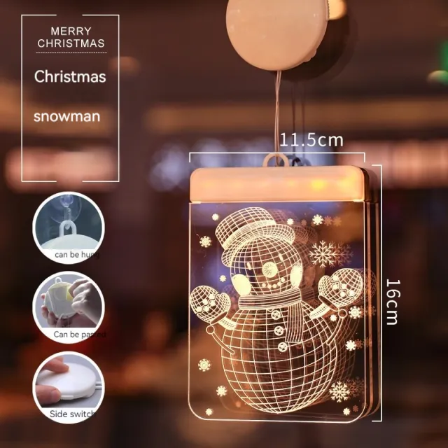 Christmas Decoration Sundries Pendant Ambience Light Snowman - Shop at LoveMi