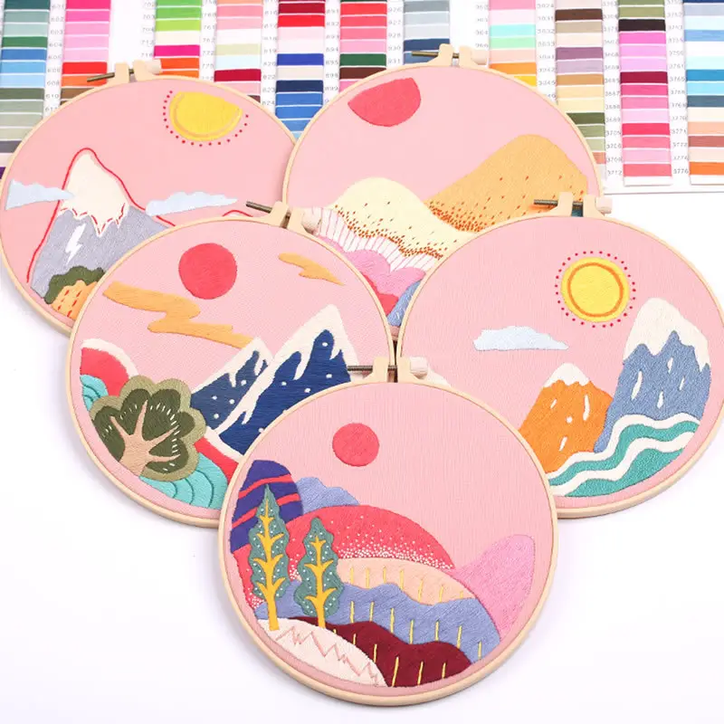 Embroidery Diy Material Bag Kit Semi Finished