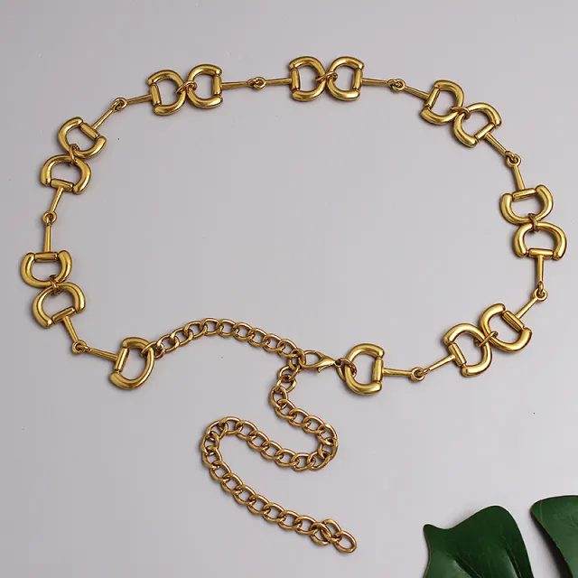 Metal Small Fragrant Waist Chain With Jeans Dress Gold - Shop at LoveMi