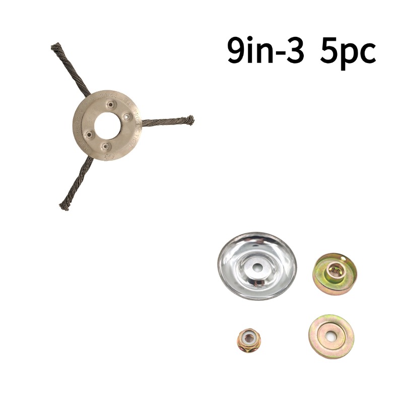Steel Wire Trimmer Head, Heavy Duty Brush Cutter Blade For Lawn Mowers, Weeding, Moss & Rust Removal, Fits Gas Trimmers — foto 18
