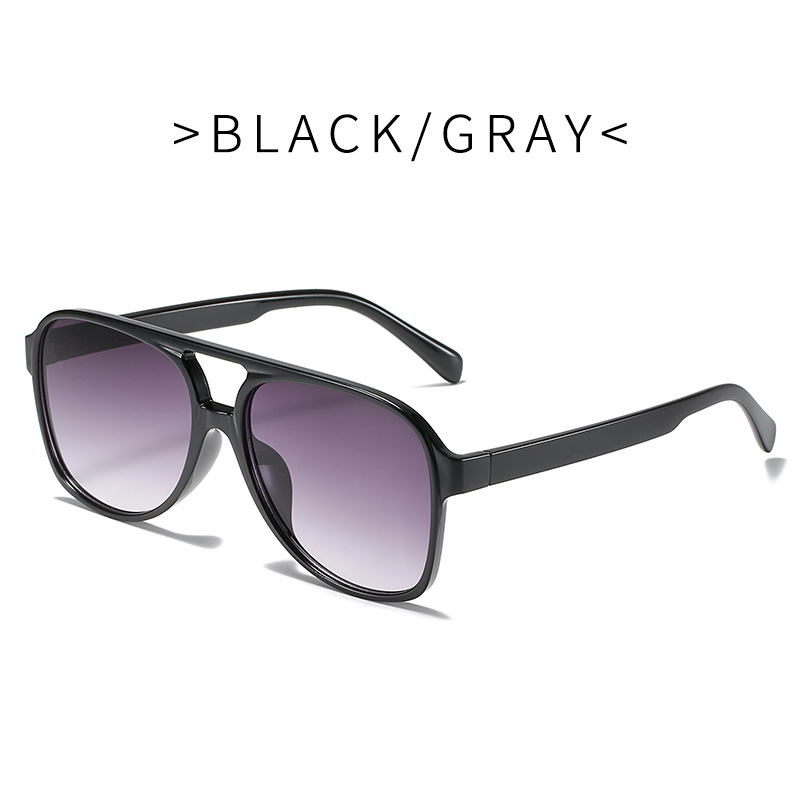 Men’s New European Style Retro Double Beam Sunglasses