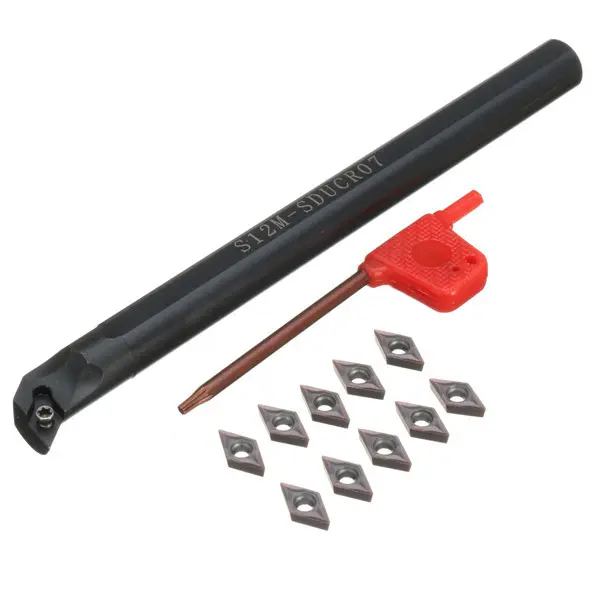 S12M-SDUCR07 CNC Cutter Bar 10 Purple Black DCMT0702 Blade