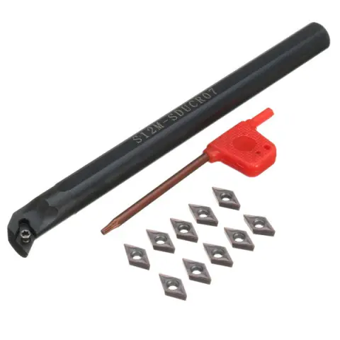 S12M-SDUCR07 CNC Cutter Bar 10 Purple Black DCMT0702 Blade