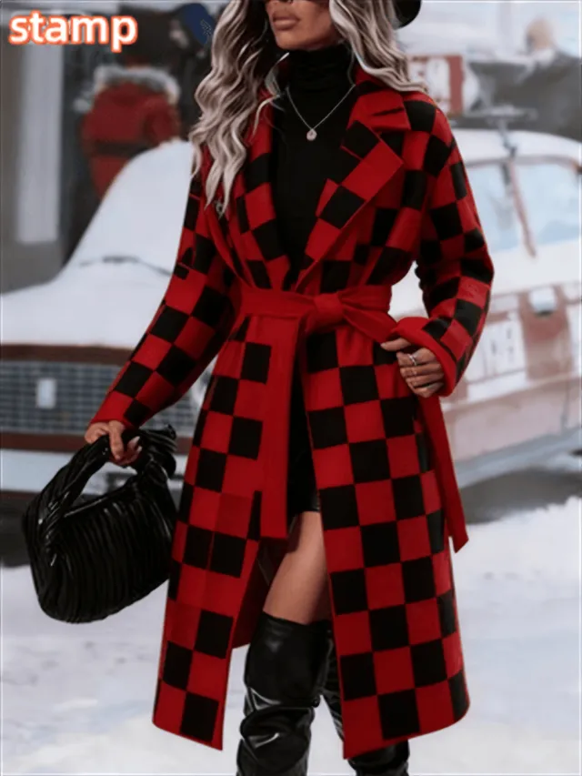 Fashionable Casual Long Coat Red - Shop at LoveMi