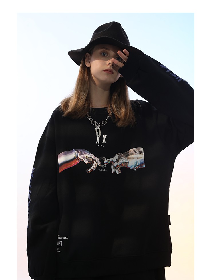 Title 4, Digital HD metallic printed sweatshirt