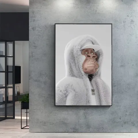 Painting Yacht Club Monkey Fashion Aesthetics Home Decor Canvas