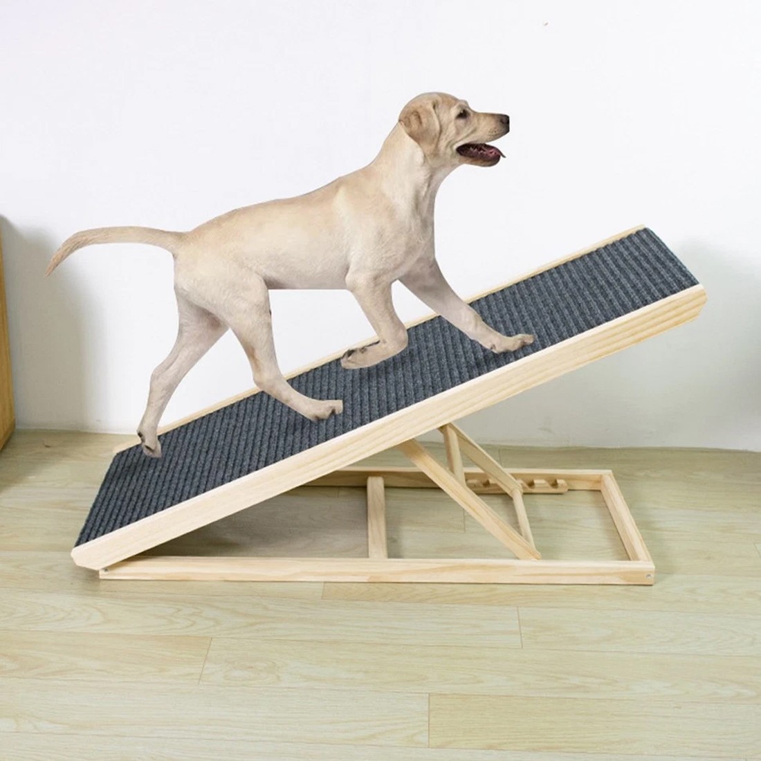 Adjustable Heights Dog Pet Ramp Foldable Stairs Non-Slip For Car Bed Sofa — image 6