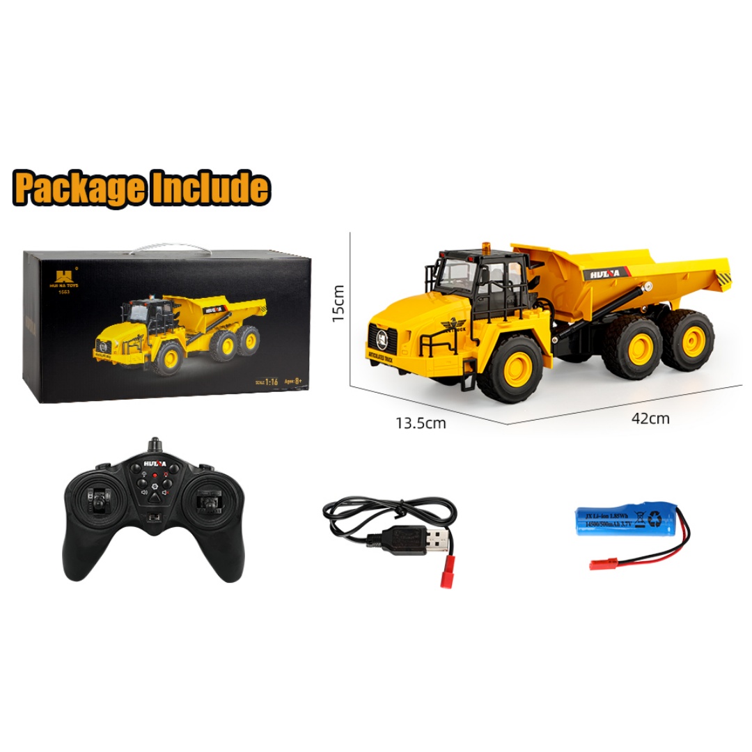 Huina 1553 1-16 Remote Control Dump Truck Toy 9