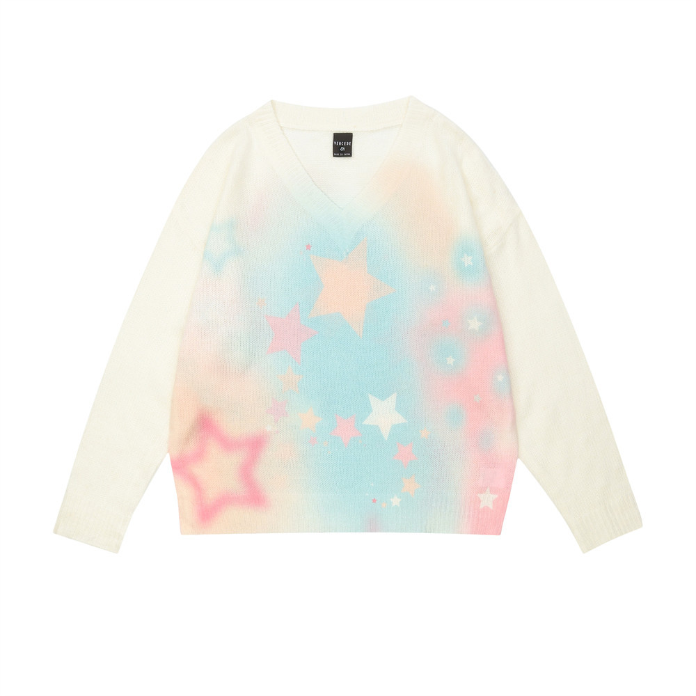 Title 4, American Five-pointed Star Brocade Sweater Men