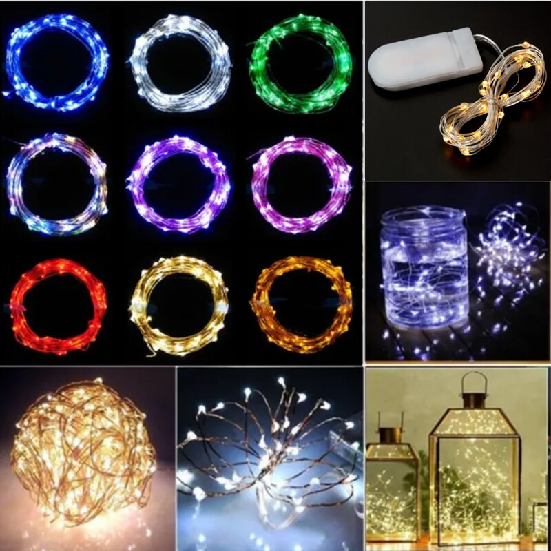 1-30x Fairy Lights Waterproof String DIY Wedding Xmas Party Jars Crafts--Cold — image 11