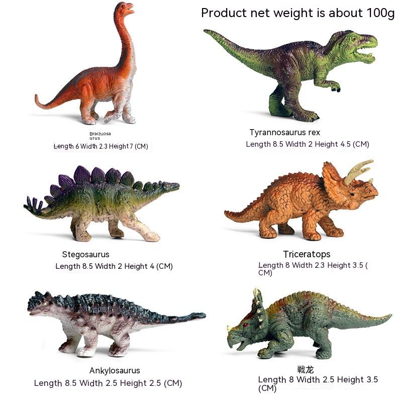 Title 4, Simulation Solid Dinosaur Toy Plastic Model