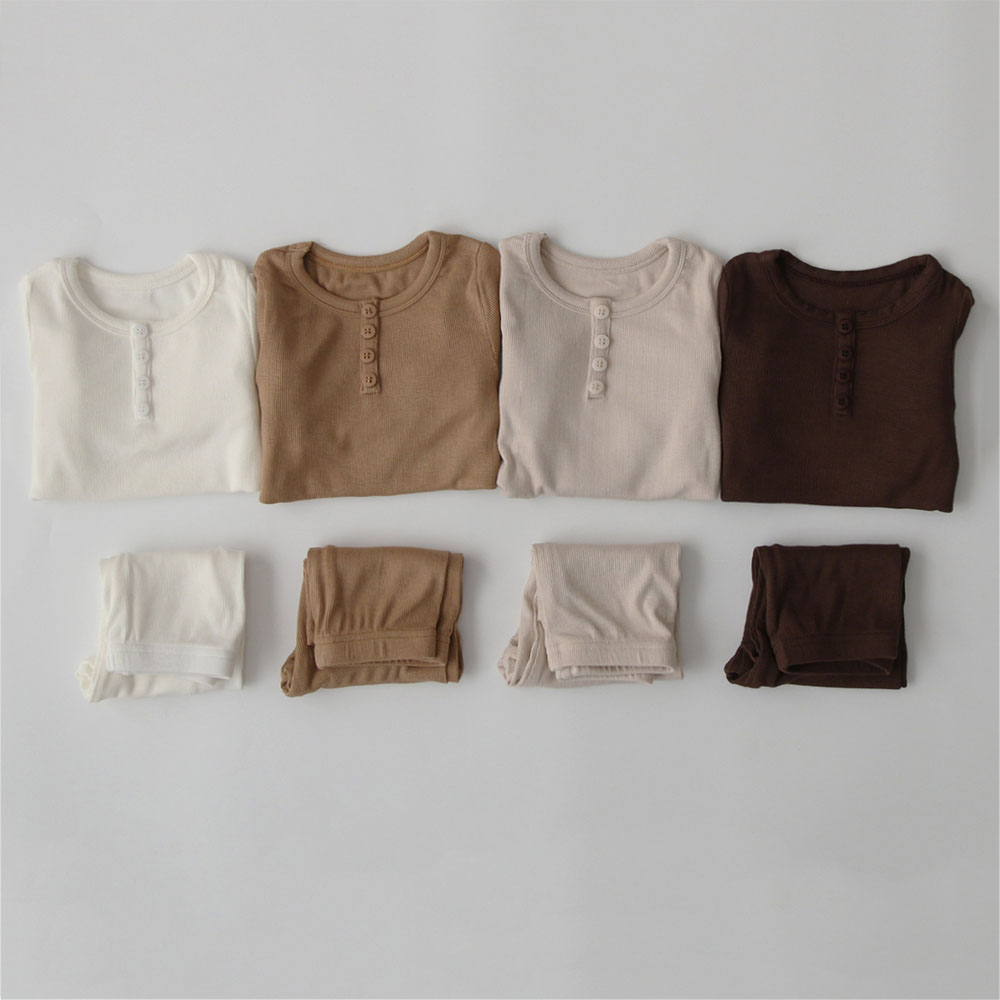 Baby Kids Pajamas Sets Girl Boy Sleepwear Suit Autumn Kids — foto 8
