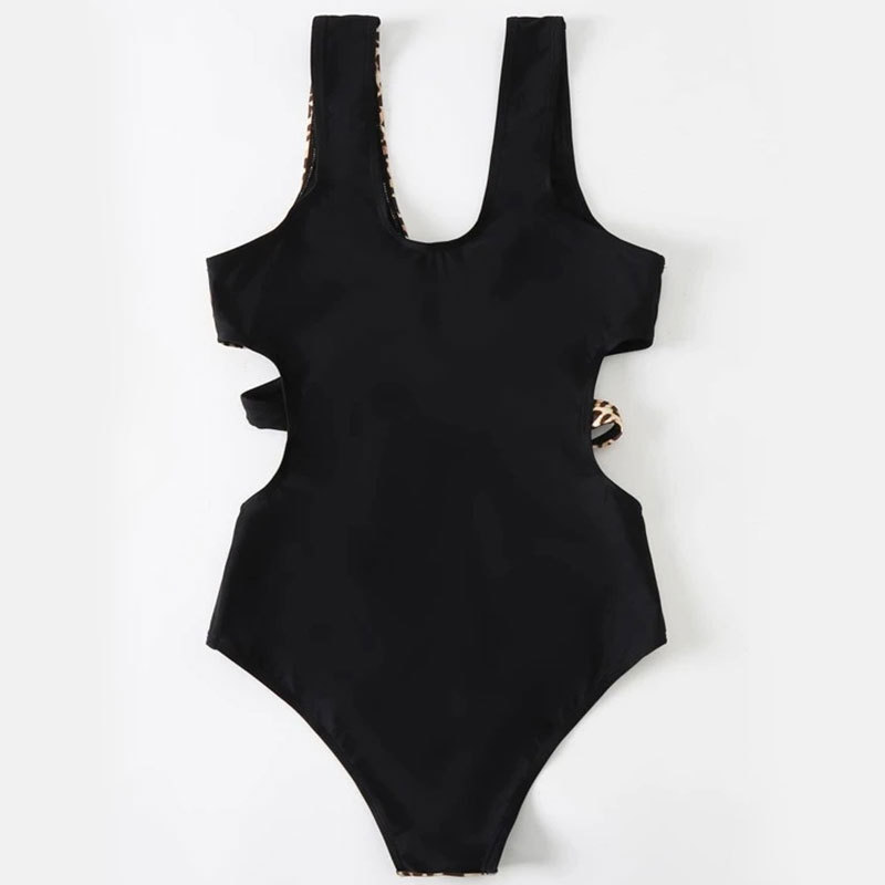 European And American Bikini High Waist One Piece Swimsuit