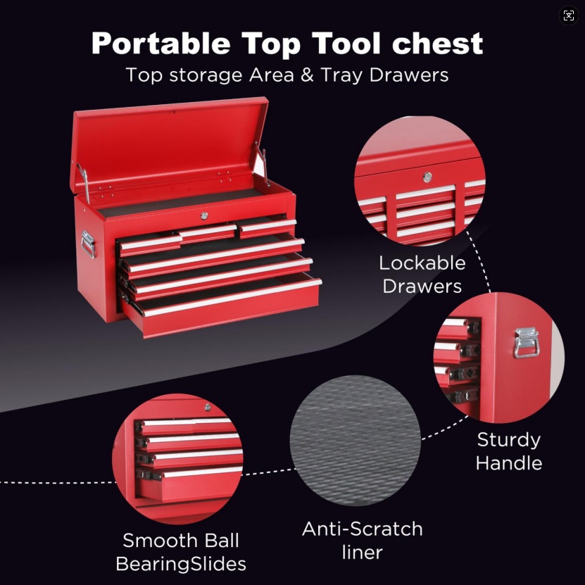 8 DRAWERS TOOL CABINET COMBO — foto 7