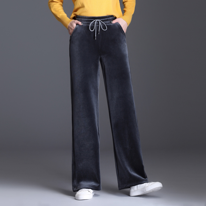 Title 2, Womens Long Trousers Straight Leg High Waist D...