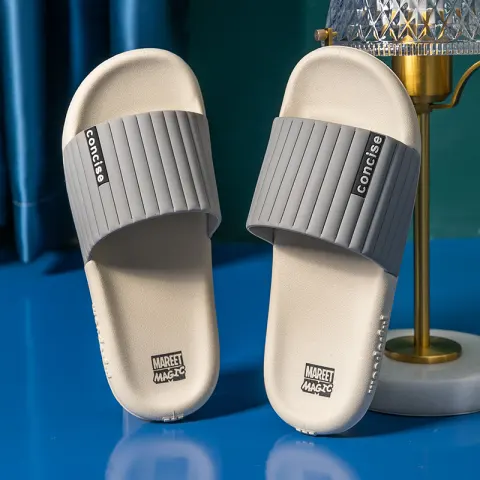 Bathroom Bathing Men Wear Sandals Outside