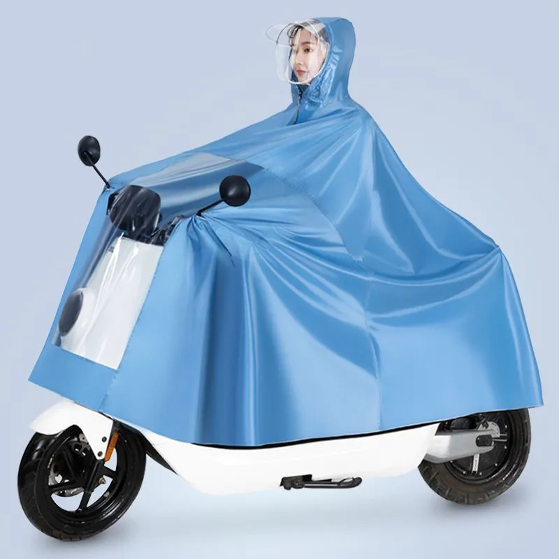 Window Raincoat Women's Rainstorm Poncho - Blue