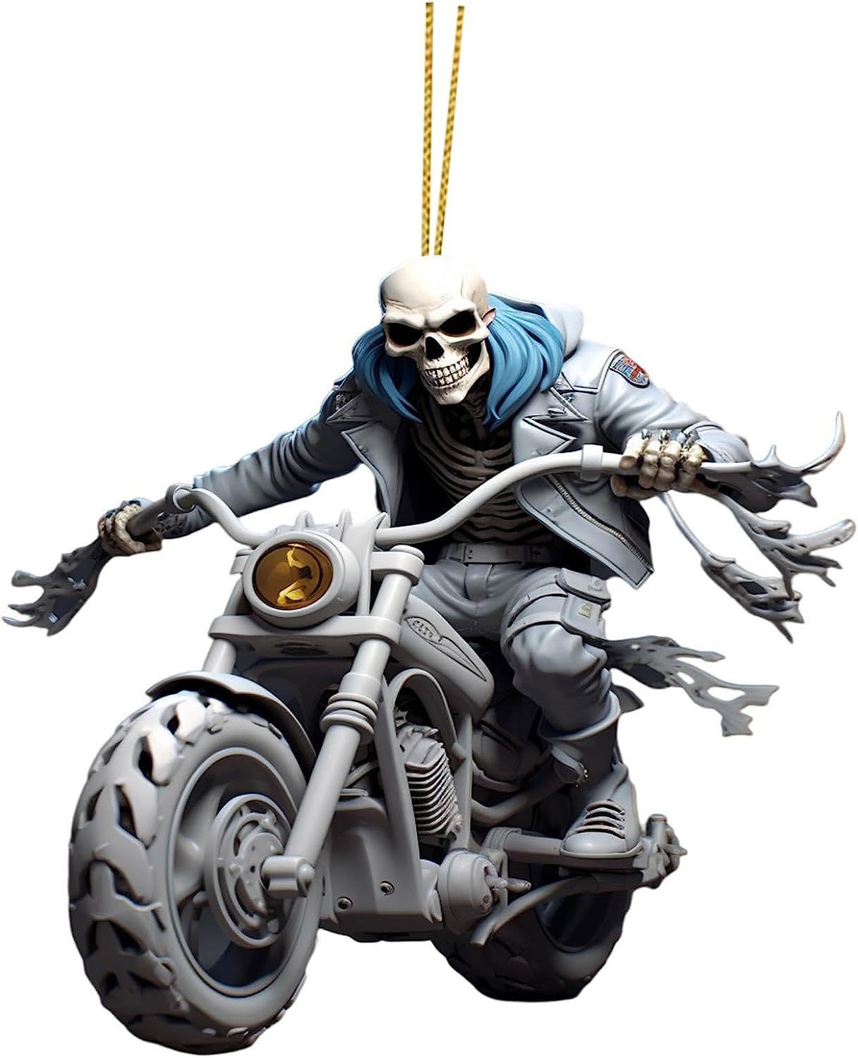 Title 4, Halloween Skull Automobile Hanging Ornament