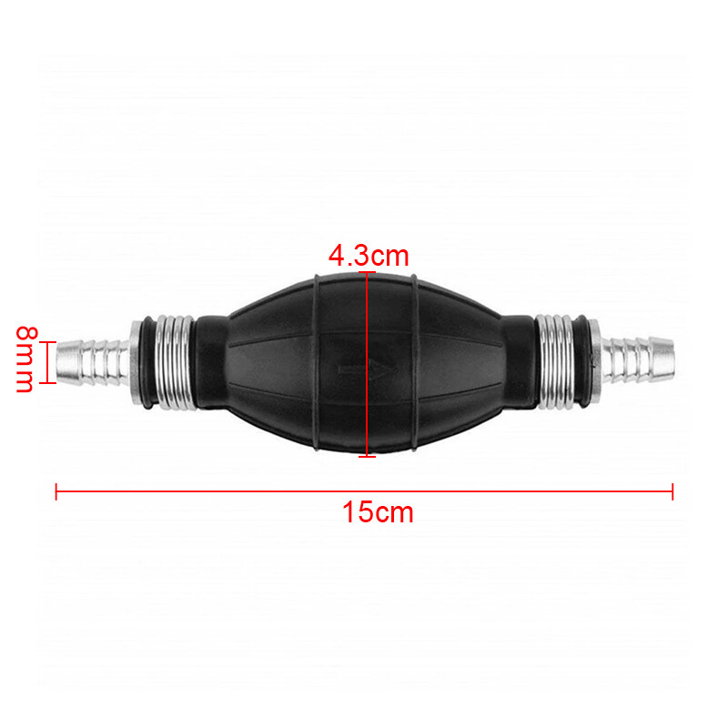 Fuel Primer Bulb Hand Pumps D Iesel Petrol-Priming Non Return Valve Car Boat 8mm — image 4