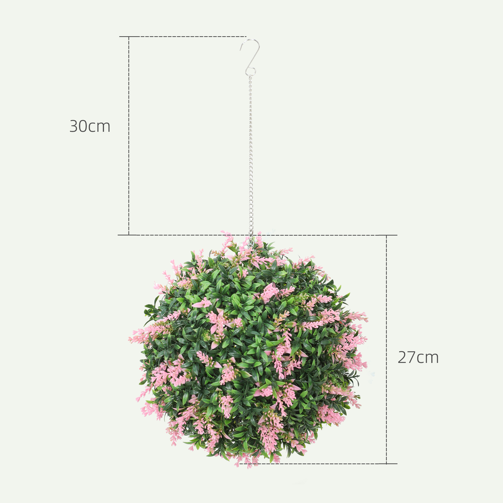 2 lavender flower balls