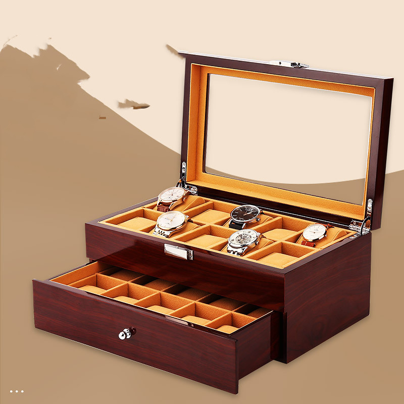 20 Position Window Watch Display With Drawer