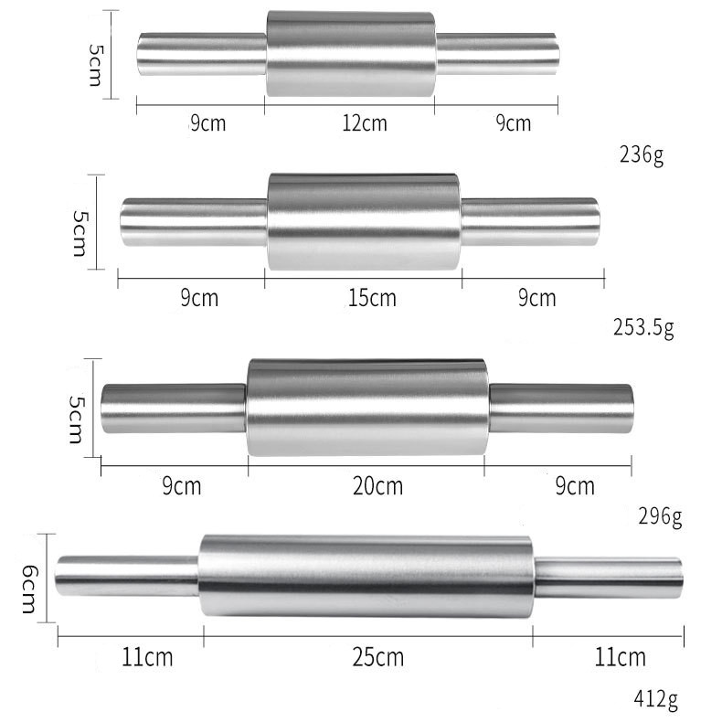 Title 3, Household Non-stick Rolling Pin Stainless Steel...