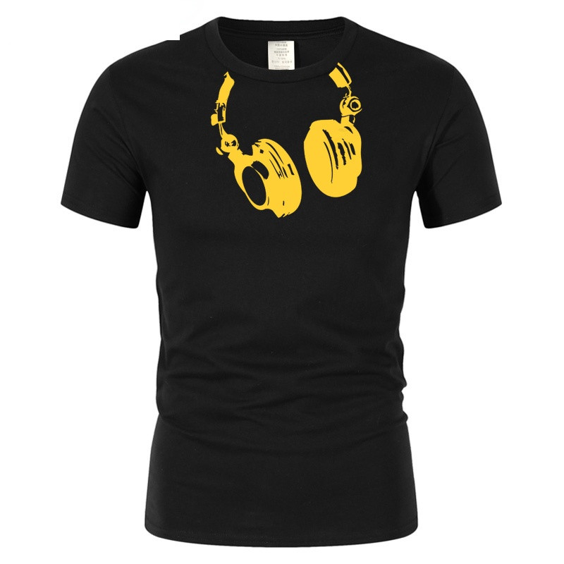 Title 11, Mens Summer Polyester Headphones Image T-Shirt...