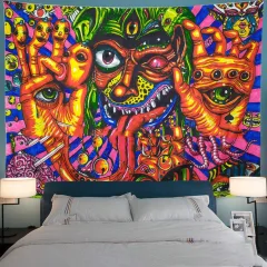 Bohemian Tapestry Wall Art In Many Colours - 150X130Cm - View 1