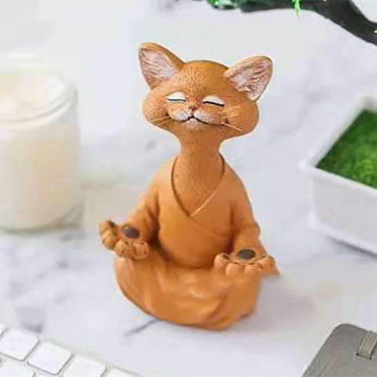 Orange cat sitting