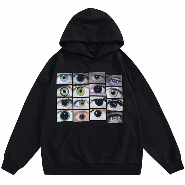 New Plush Loose Long sleeved Hoodie Solid Color Sweater For Women Black - Shop at LoveMi