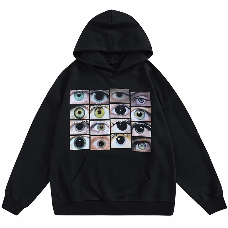 New Plush Loose Long-sleeved Hoodie Solid Color Sweater For Women - Black