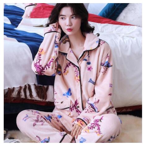 Title 1, Pajamas Womens Warm And Thick Flannel Long-sle...