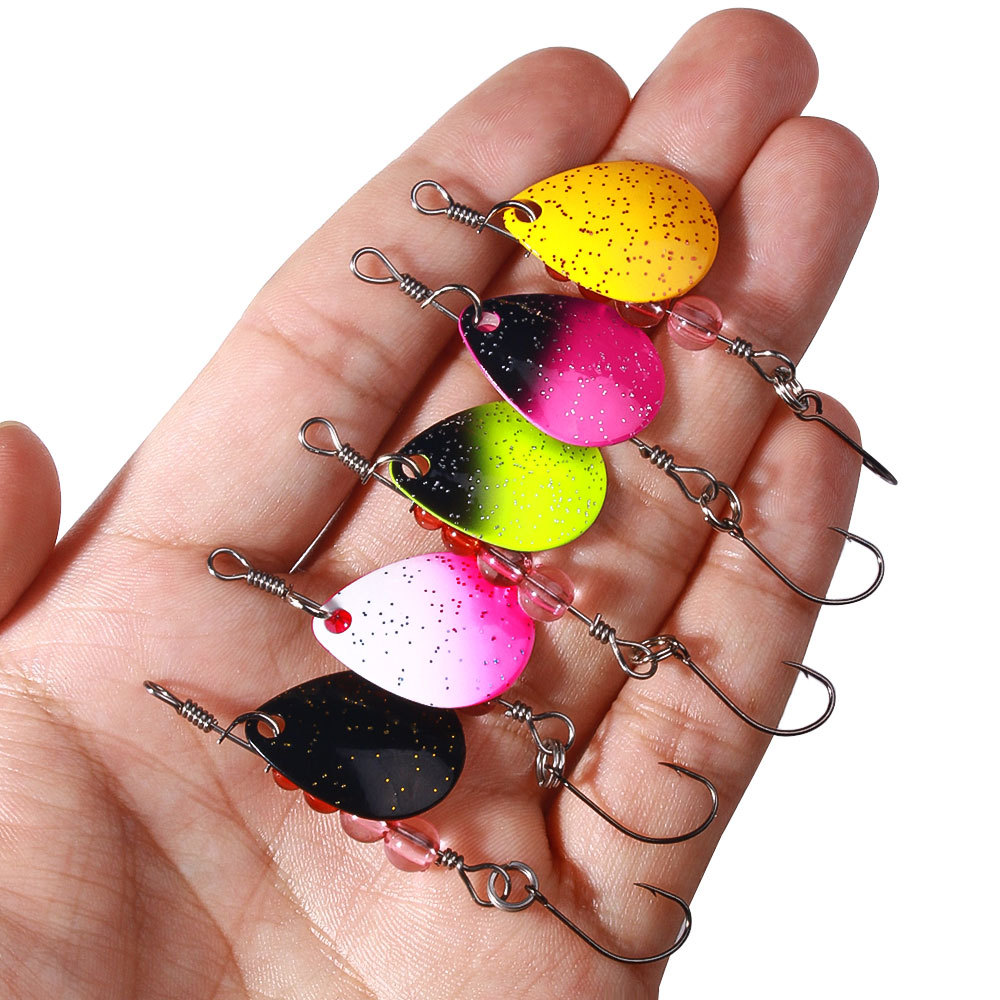 Title 3, Colorful Sequin Single Hook Fish Bait for Effec...