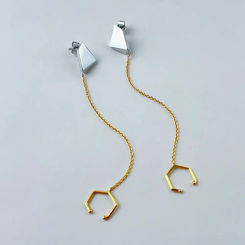 Original Design Color Matching Meteorite Earrings