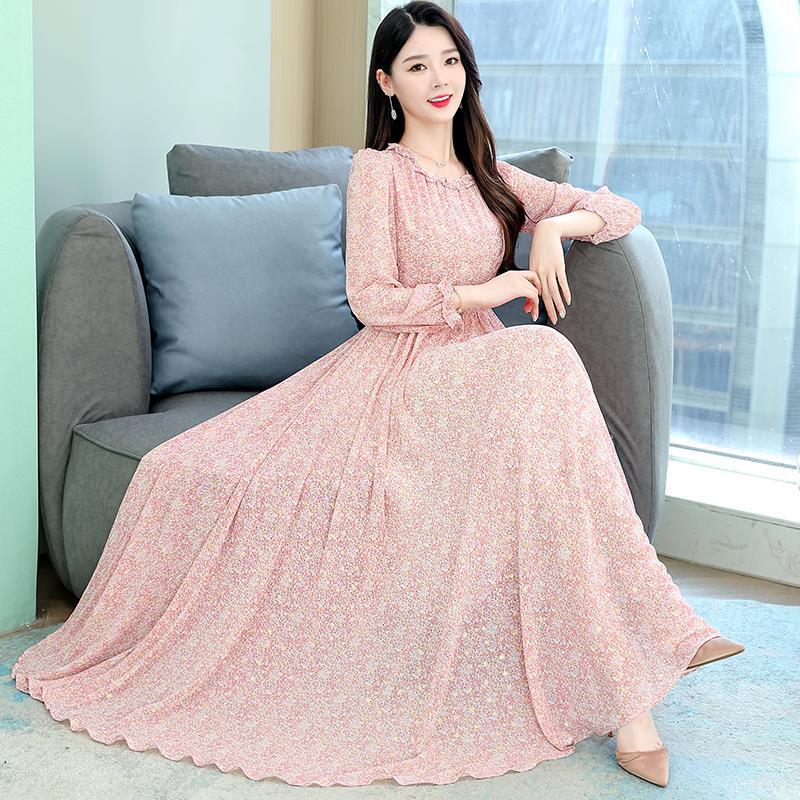 Chiffon Floral Print Midi Skirt, picture 5 of 6