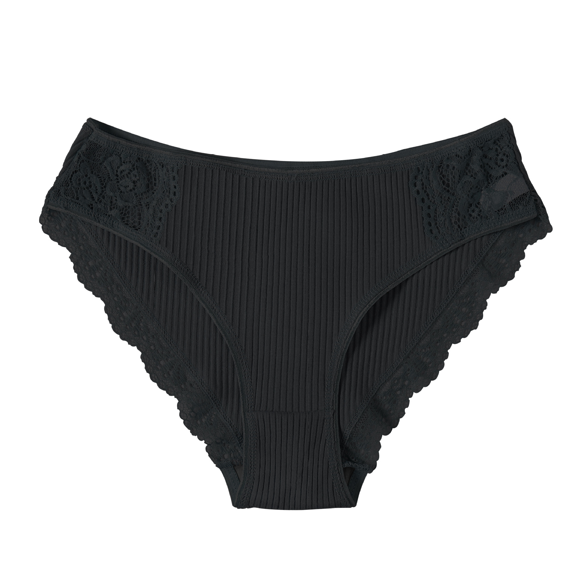 Title 10, Striped cotton lace panties