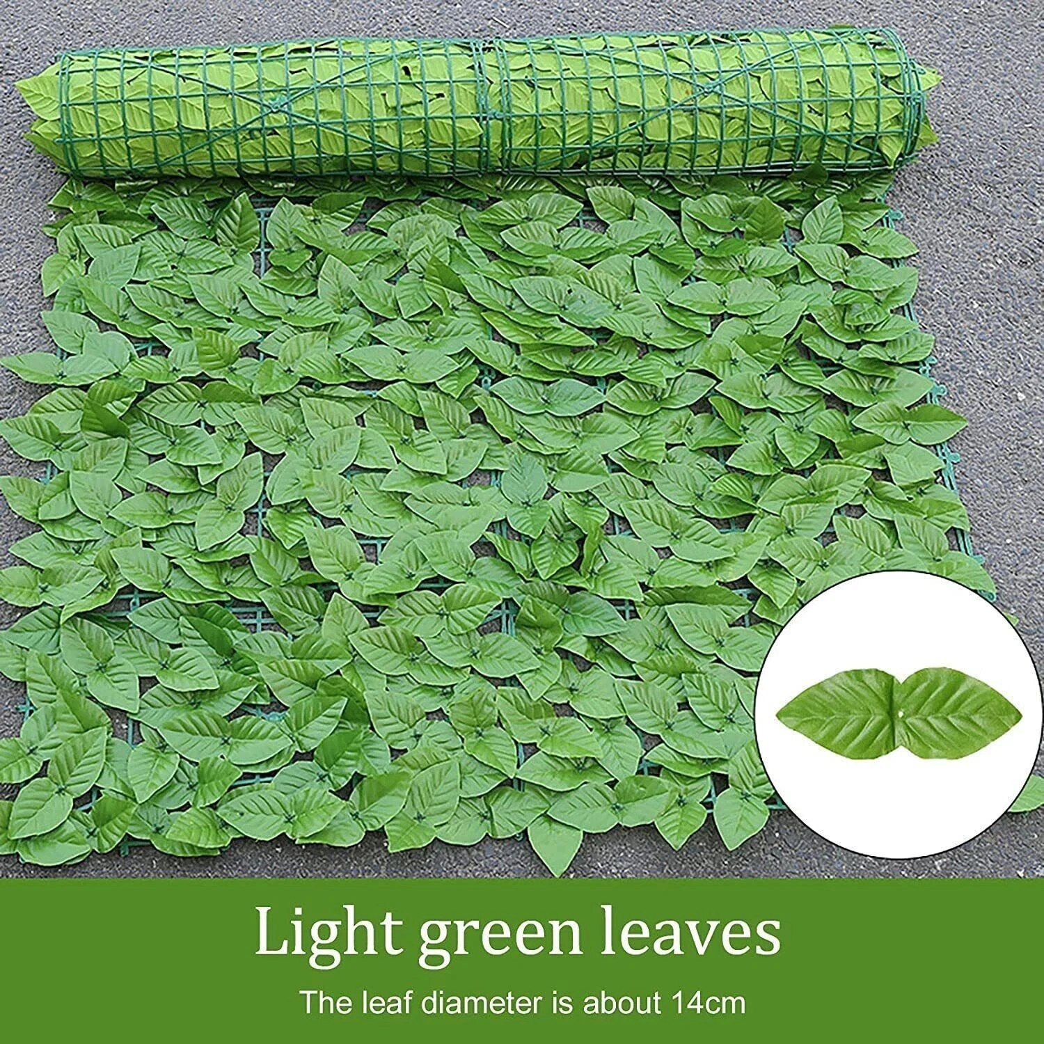 Artificial Hedge Fake Ivy Leaf Garden Fence Privacy Screening Roll Wall Panel — image 2
