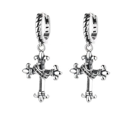 Title 1, S925 Sterling Silver Retro Ear Buckle Earrings ...