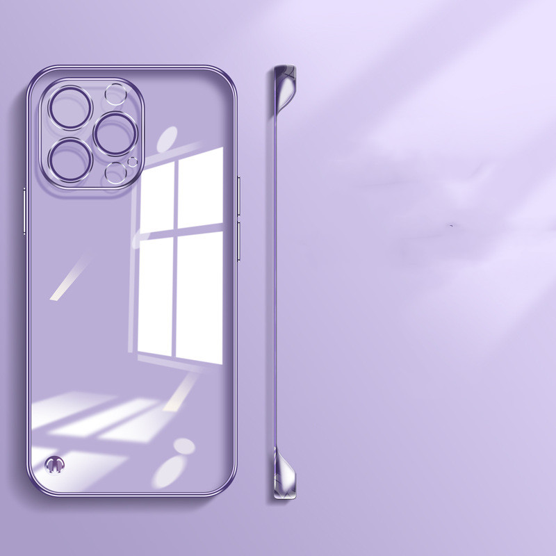 Bare-feeling Invisible Mobile Phone Case With Borderless Transparent Case