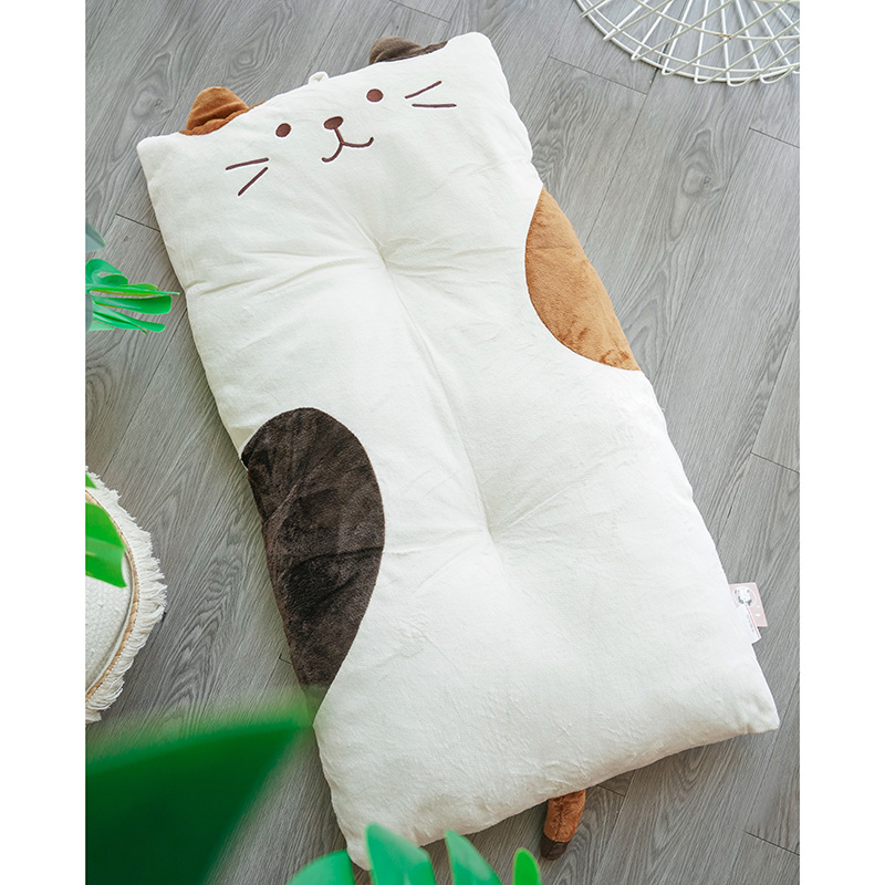 White cat cushion