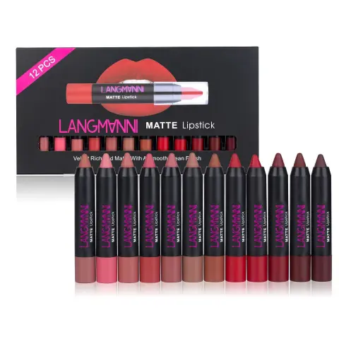 12 PCs Lipstick Kit Long Lasting Matte Set