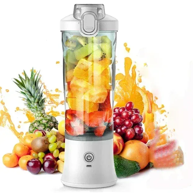 Portable Blender 600ML Electric Juicer Fruit Mixers 4000mAh USB