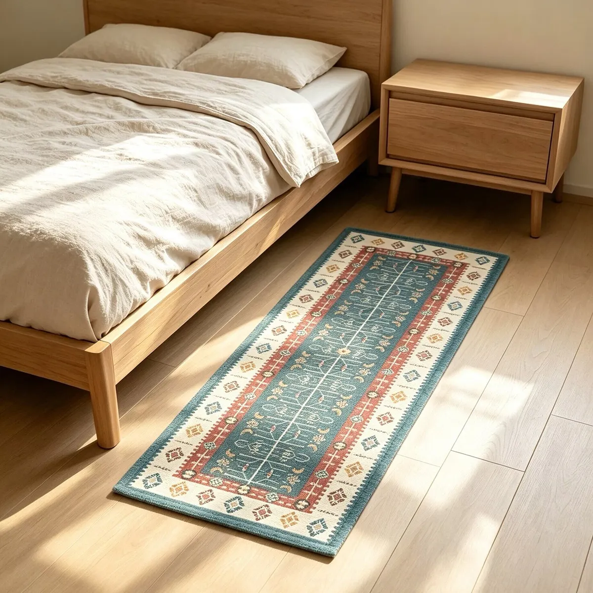 Geometric Pattern Strip Carpet