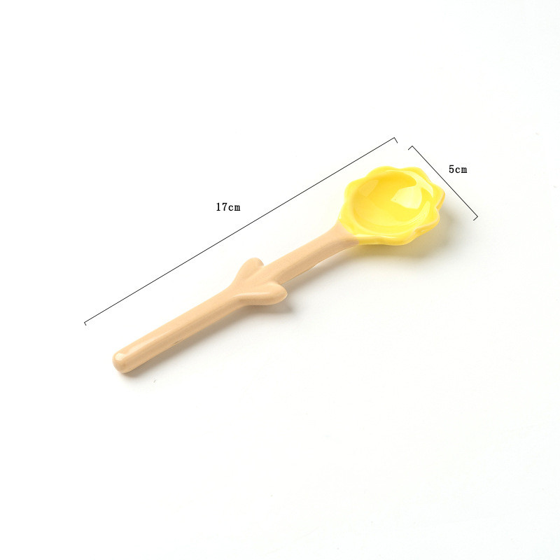 Title 4, Ins Three Dimensional Tulip Shaped Ceramic Spoon