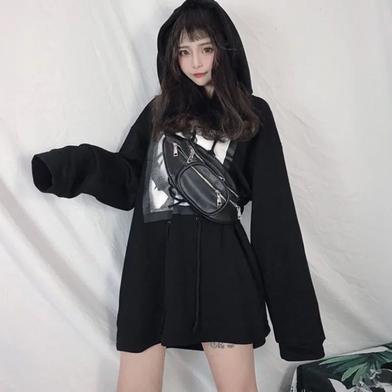 Long Sleeve Sweatshirt Women's Top Student Hip Hop Jacket