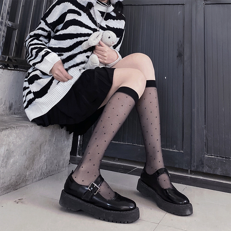 Title 9, Transparent Calf Socks Jk White Socks Fashion