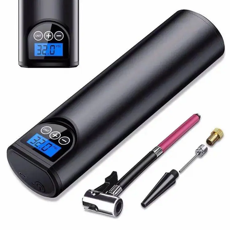 Mini Portable Wireless Car Air Pump, Outdoor Electric Pump, Smart Digital Display Car Tire Air Pump