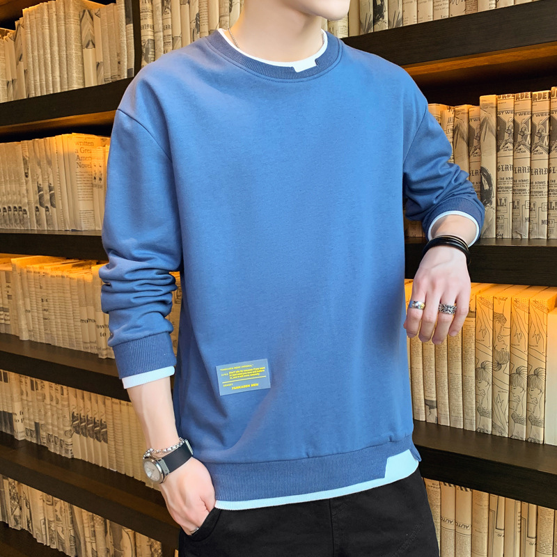 Korean Style Youth Student Round Neck Stretch Sweater