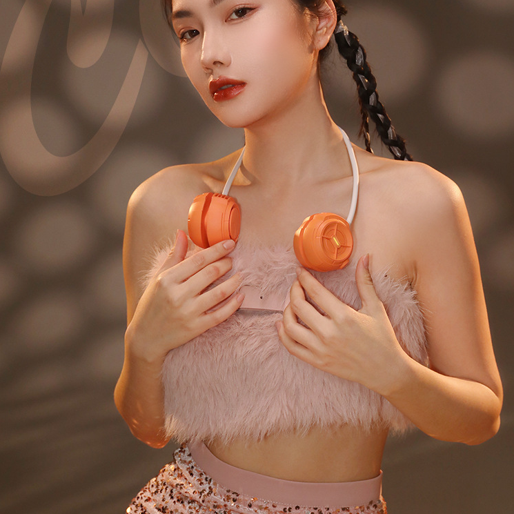 Storage Hook Outdoor Portable Colorful Light Mini Leafless Neck Halter Little Fan